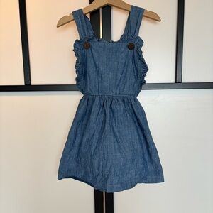 Sage & Lilly Pinafore chambray overalls style dress. Size 3T